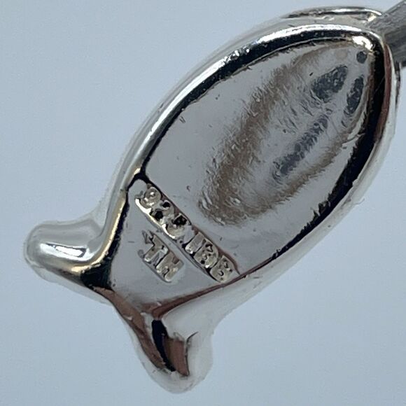 925 Sterling Silver Ichthys Fish With Cross European Charm Religious Timeless - Picture 2 of 7